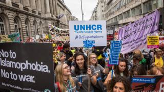 2016 Refugees Welcome march in London on Saturday 17 September.