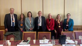 Representatives of UN Agencies in London stood with Lord Hannay