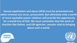 UNA-UK statement on allegations of sexual exploitation and abuse at Oxfam