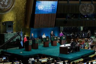 First-ever televised live debate in the General Assembly Hall with candidates for the position of Secretary-General.