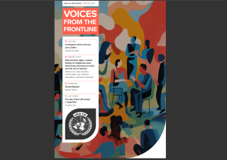 Magazine cover: Voices from the frontline