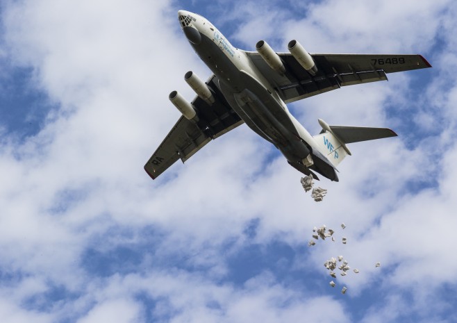 WFP food drop